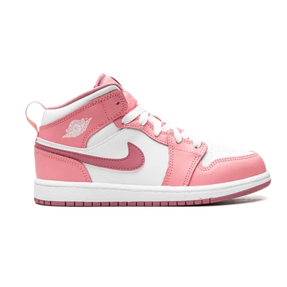 air jordan 1 mid pink white (gs) air jordan 1 mid pink white (gs)