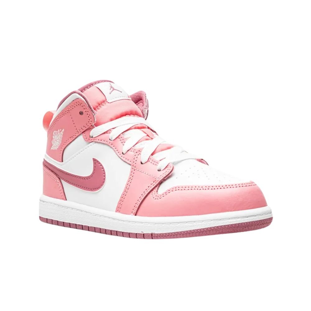air jordan 1 mid pink white (gs) air jordan 1 mid pink white (gs)