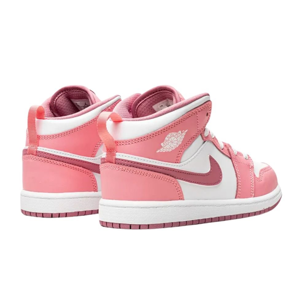 air jordan 1 mid pink white (gs) air jordan 1 mid pink white (gs)